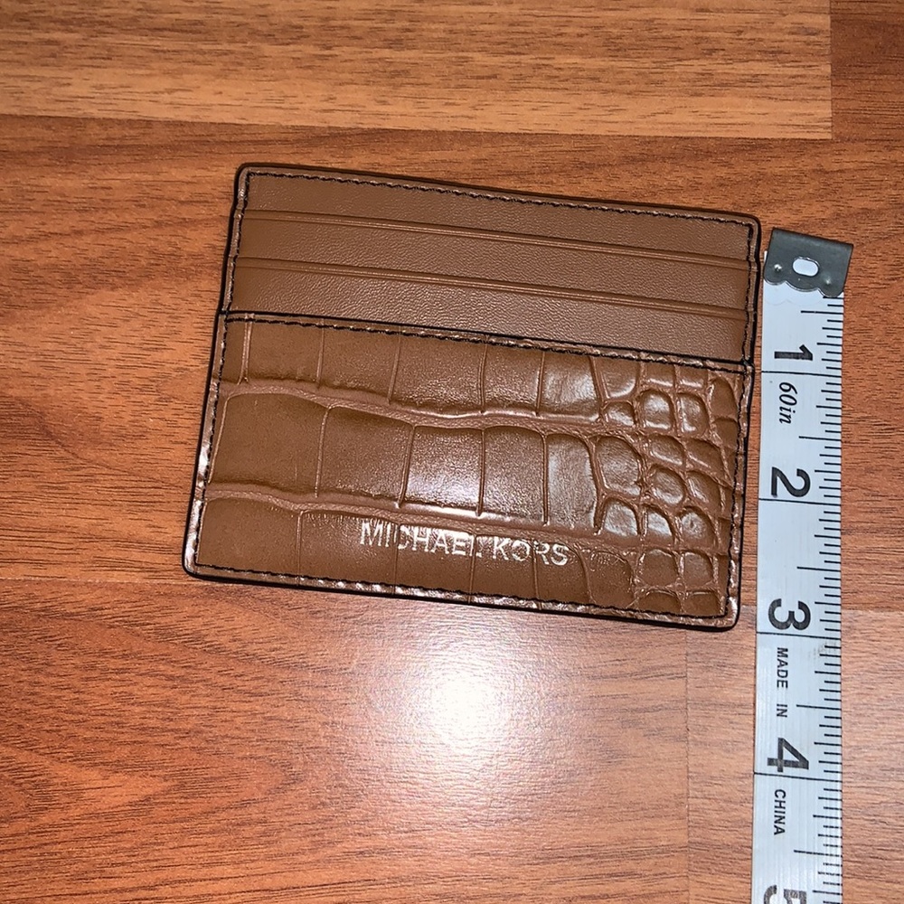 NWT Michael Kors Cooper Leather Card Case - Picture 9 of 9